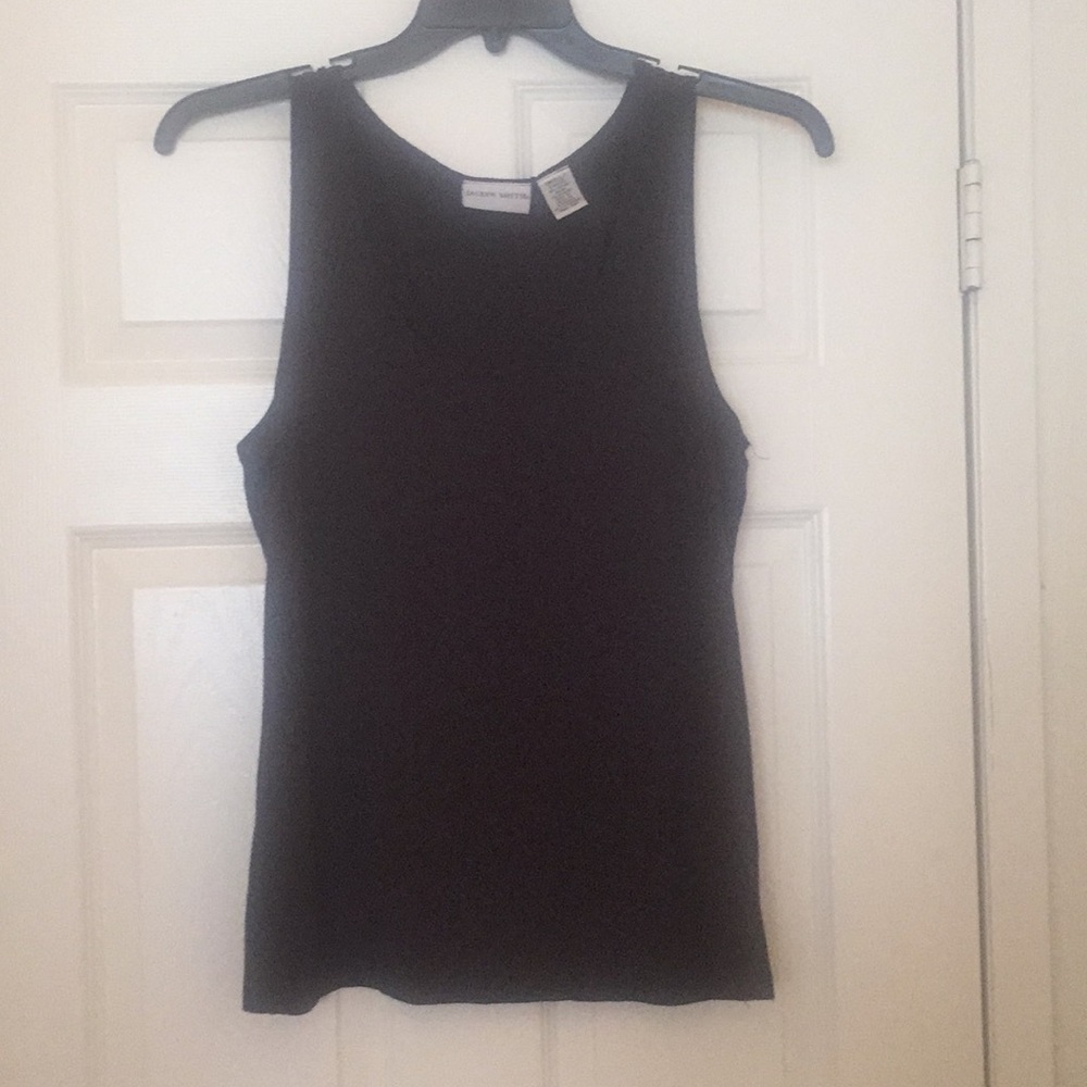 SMOKE FREE HOUSE - S  Black tank by Jaclyn Smith